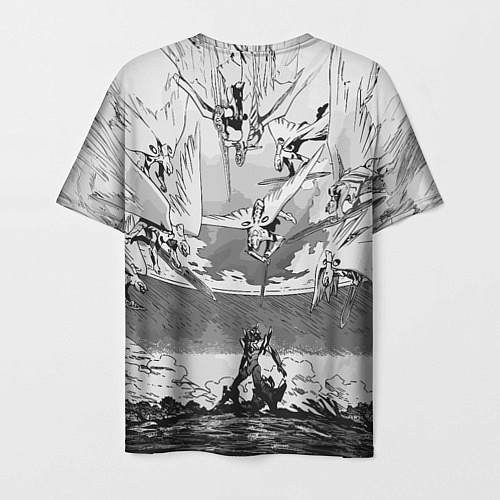 Мужская футболка Нападение ангелов - Евангелион / 3D-принт – фото 2