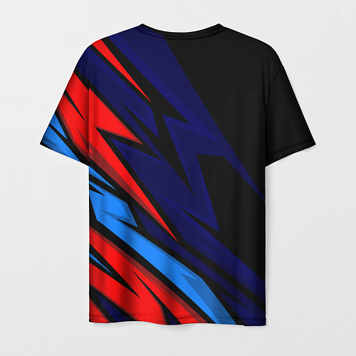Мужская футболка BMW - m colors and black / 3D-принт – фото 2