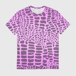 Мужская футболка Розовая рептилия