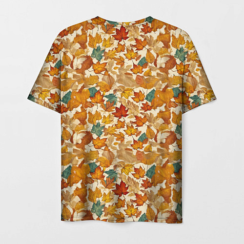 Мужская футболка Осенние листья узор / 3D-принт – фото 2