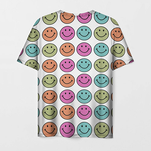 Мужская футболка Smiley face / 3D-принт – фото 2