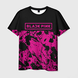 Футболка мужская Black pink - emblem - pattern - music, цвет: 3D-принт