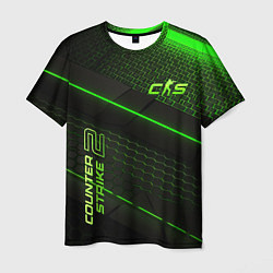 Футболка мужская CS2 green neon, цвет: 3D-принт