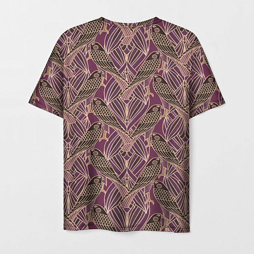 Мужская футболка Сокол в стиле модерн - паттерн / 3D-принт – фото 2