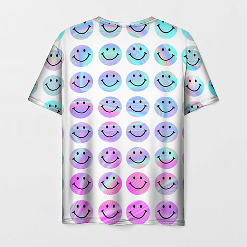 Мужская футболка Smiley holographic / 3D-принт – фото 2