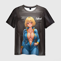 Футболка мужская Fallout anime girl, цвет: 3D-принт