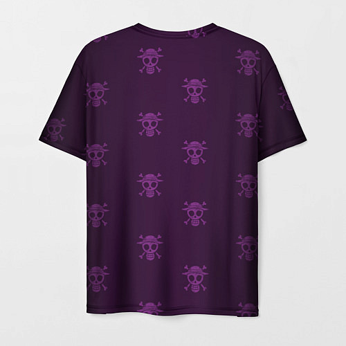 Мужская футболка One piece - Луффи в стиле Пип-Бой / 3D-принт – фото 2