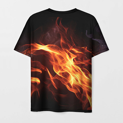 Мужская футболка Baldurs Gate 3 fire / 3D-принт – фото 2