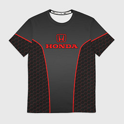 Футболка мужская Honda - униформа красная, цвет: 3D-принт