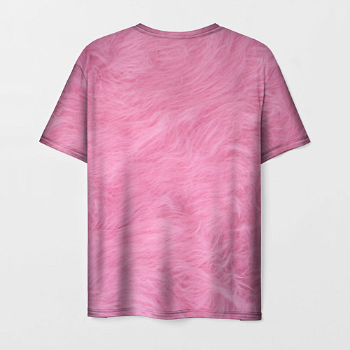 Мужская футболка Розовая шерсть / 3D-принт – фото 2