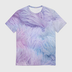 Футболка мужская Розово-голубая шерсть, цвет: 3D-принт