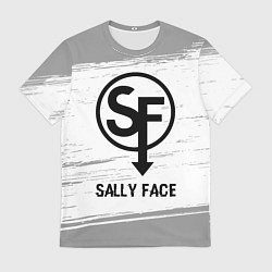 Футболка мужская Sally Face glitch на светлом фоне, цвет: 3D-принт