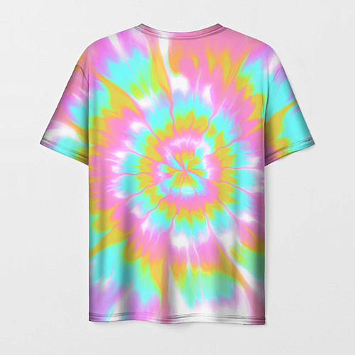Мужская футболка Tie-Dye кислотный в стиле барби / 3D-принт – фото 2