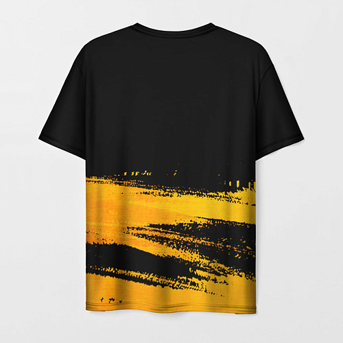 Мужская футболка Skillet - gold gradient: символ сверху / 3D-принт – фото 2