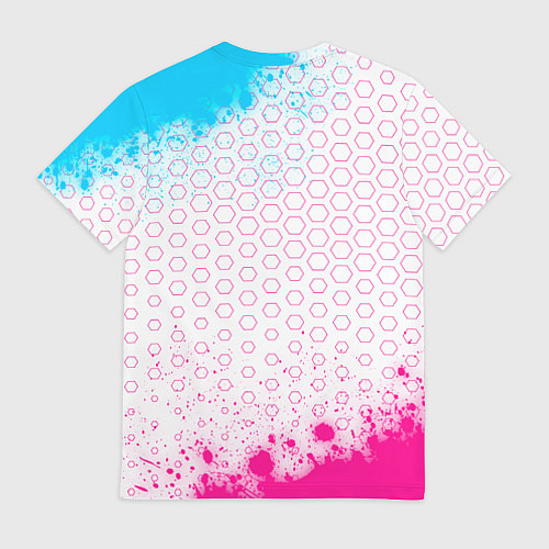 Мужская футболка Saints Row neon gradient style / 3D-принт – фото 2