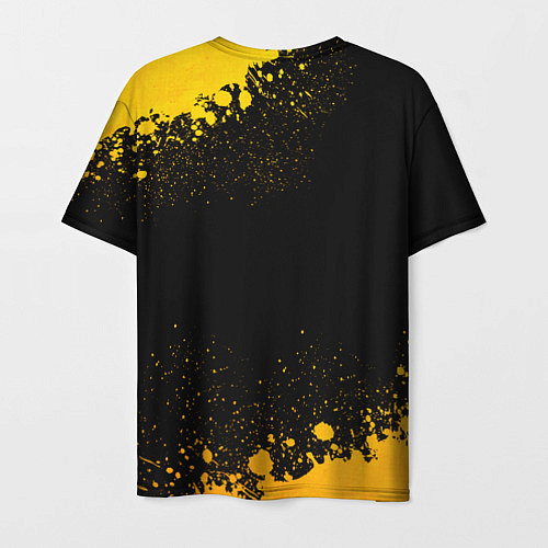 Мужская футболка Five Finger Death Punch - gold gradient / 3D-принт – фото 2