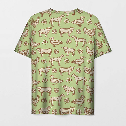 Мужская футболка Фермерские животные / 3D-принт – фото 2
