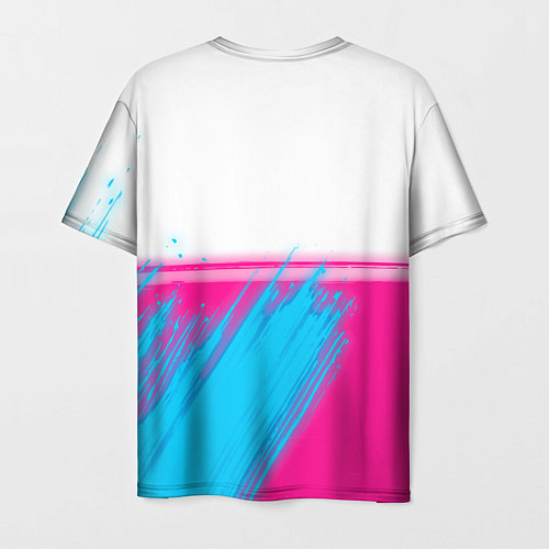 Мужская футболка Elden Ring neon gradient style: символ сверху / 3D-принт – фото 2