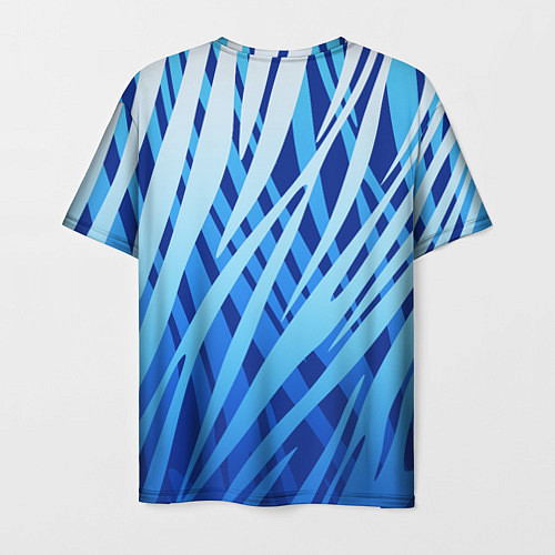 Мужская футболка Volkswagen - синий камуфляж / 3D-принт – фото 2