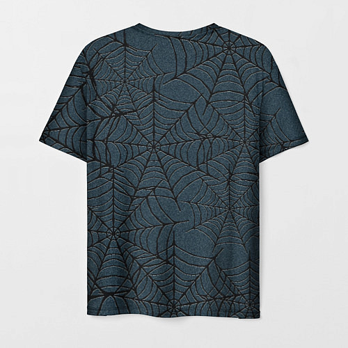 Мужская футболка Паутина тёмно-синий / 3D-принт – фото 2
