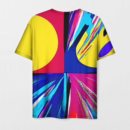 Мужская футболка Pop art composition - neural network / 3D-принт – фото 2