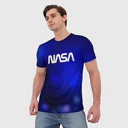 Футболка мужская Nasa звёздное небо, цвет: 3D-принт — фото 2