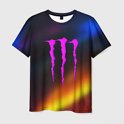 Футболка мужская Monster energy gradient color, цвет: 3D-принт