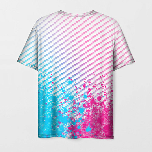 Мужская футболка Lifan neon gradient style: символ сверху / 3D-принт – фото 2