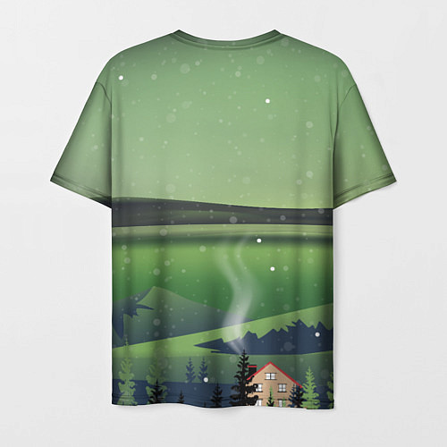 Мужская футболка Зеленый дракончик 2024 / 3D-принт – фото 2
