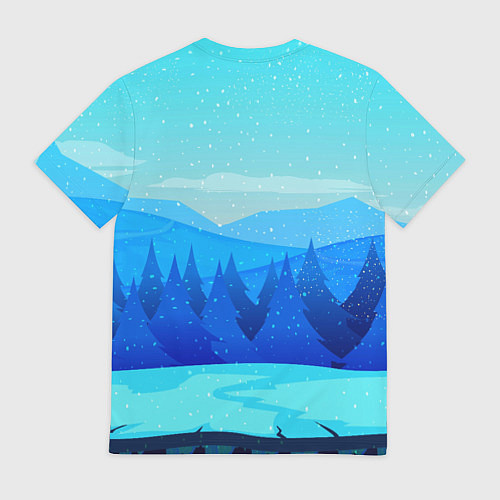 Мужская футболка Дракон с подарком новый год / 3D-принт – фото 2