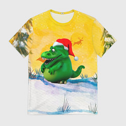 Футболка мужская Дракон символ года 2024, цвет: 3D-принт