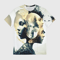 Футболка мужская Игра разума в стиле абстрактный экспрессионизм, цвет: 3D-принт
