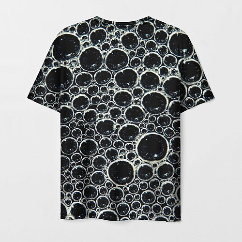 Мужская футболка Пузыри и отражение / 3D-принт – фото 2