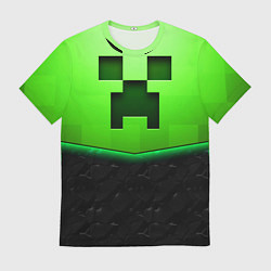 Мужская футболка Майнкрафт крипер