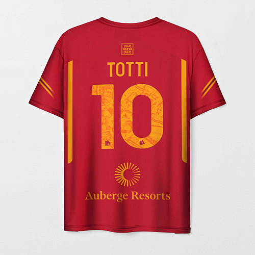 Мужская футболка Тотти ФК Рома форма 23-24 домашняя / 3D-принт – фото 2
