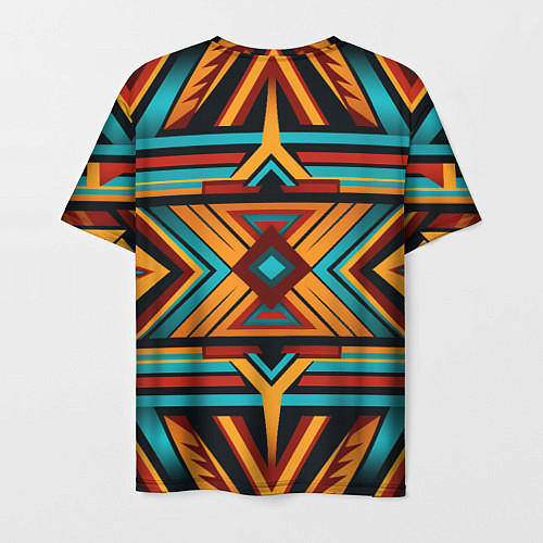 Мужская футболка Геометрический узор с этическом стиле / 3D-принт – фото 2