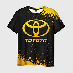 Футболка мужская Toyota - gold gradient, цвет: 3D-принт