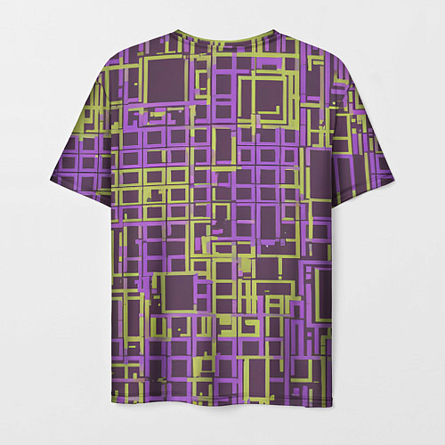 Мужская футболка Разноцветные толстые линии / 3D-принт – фото 2