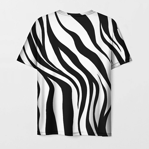 Мужская футболка Ретро Барби - паттерн полосок зебры / 3D-принт – фото 2