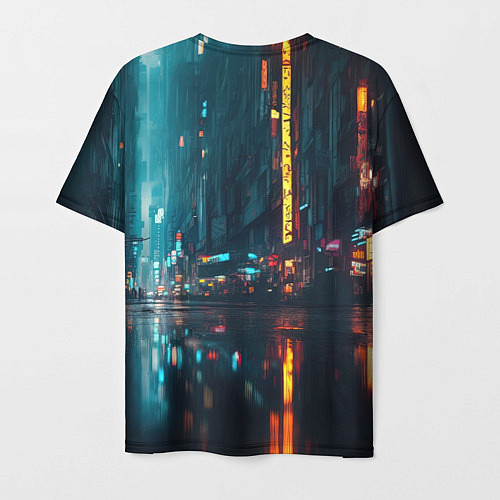 Мужская футболка Уличный пейзаж / 3D-принт – фото 2