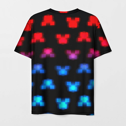 Мужская футболка Minecraft neon dungeons 2023 / 3D-принт – фото 2