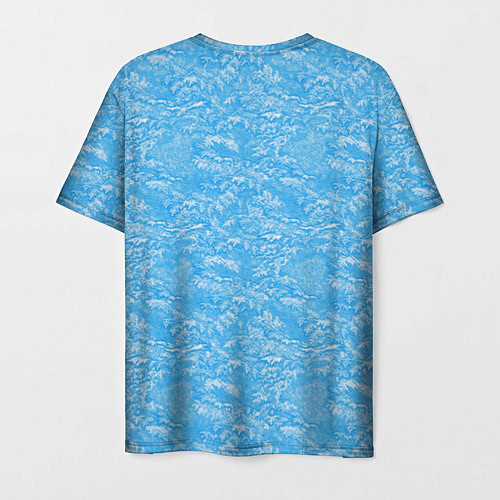 Мужская футболка Зимний снежный паттерн / 3D-принт – фото 2