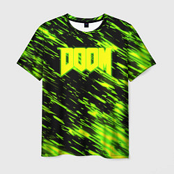Футболка мужская Doom огенное лого кислотное, цвет: 3D-принт