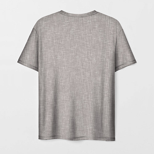 Мужская футболка Текстура серо-бежевый однотонный / 3D-принт – фото 2