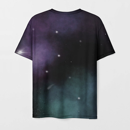 Мужская футболка Космос и звезды на темном фоне / 3D-принт – фото 2