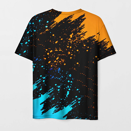 Мужская футболка Half Life logo краски / 3D-принт – фото 2