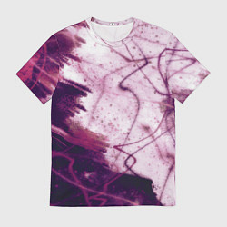 Футболка мужская Абстракция - purple madness, цвет: 3D-принт