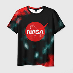Футболка мужская NASA космос краски, цвет: 3D-принт