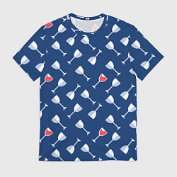 Мужская футболка Бокальчик винишка