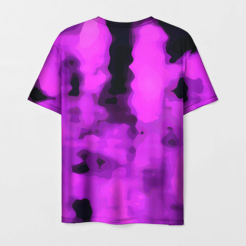 Мужская футболка Узор фиолетовая нежность / 3D-принт – фото 2